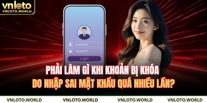 Phải làm gì khi khoản bị khóa do nhập sai mật khẩu quá nhiều lần?